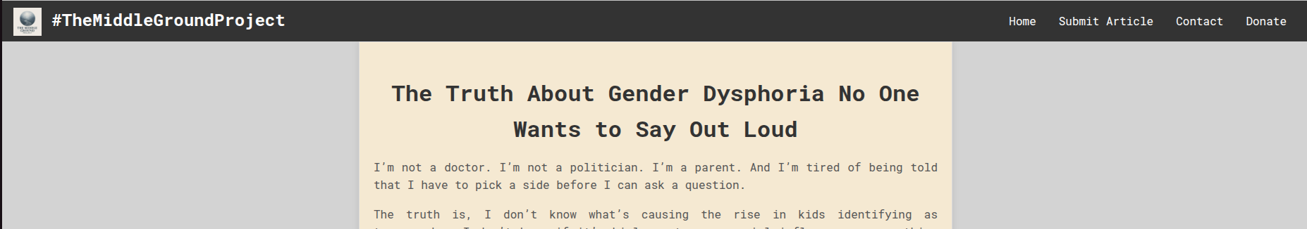 Dysphoria and Understanding Teaser
